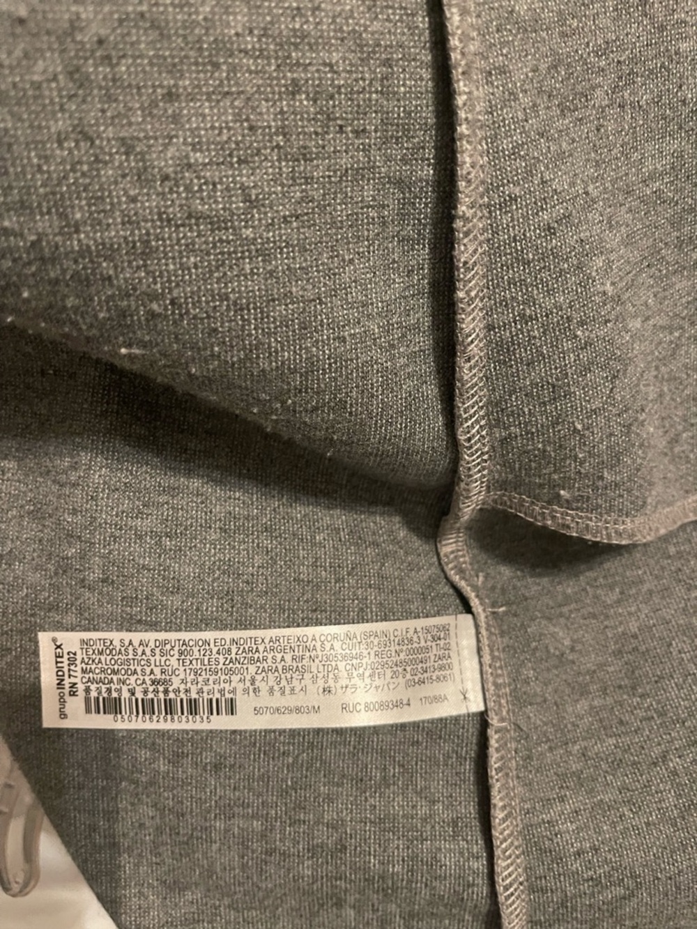 Zara Gray Coat . Size M - Picture 12 of 15